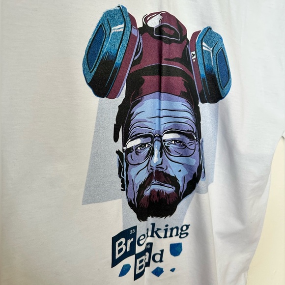 3/25$ White T-shirt “Breaking Bad” NEW M / L - Picture 2 of 10